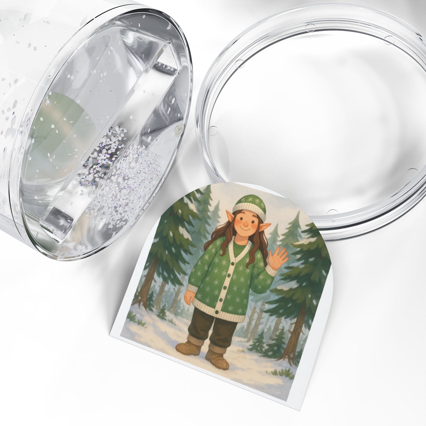 Elf Snow Globe