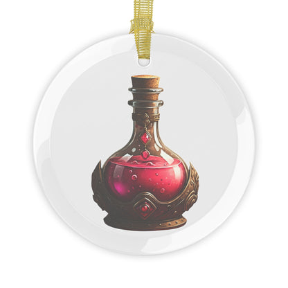 Glass Health Potion Ornaments