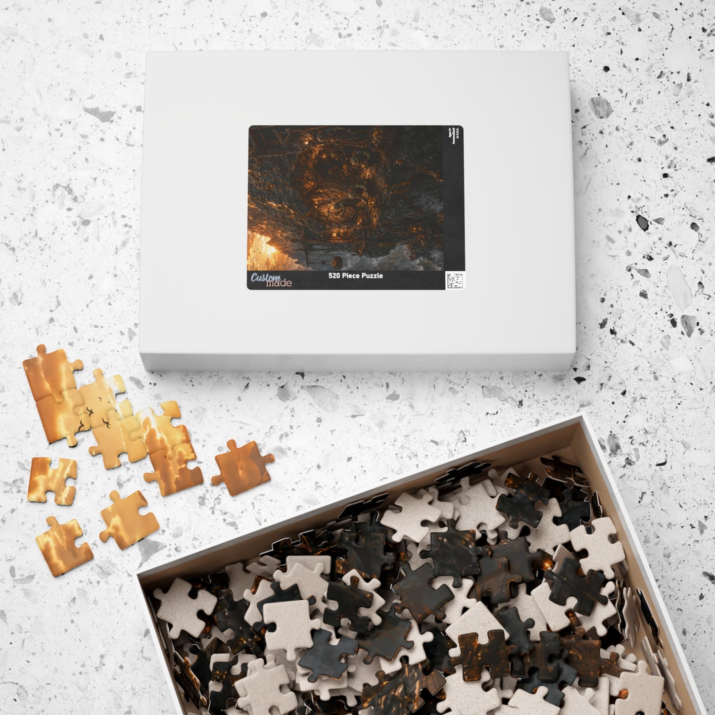 The Golden Vein Puzzle (110, 252, 520, 1014-piece)