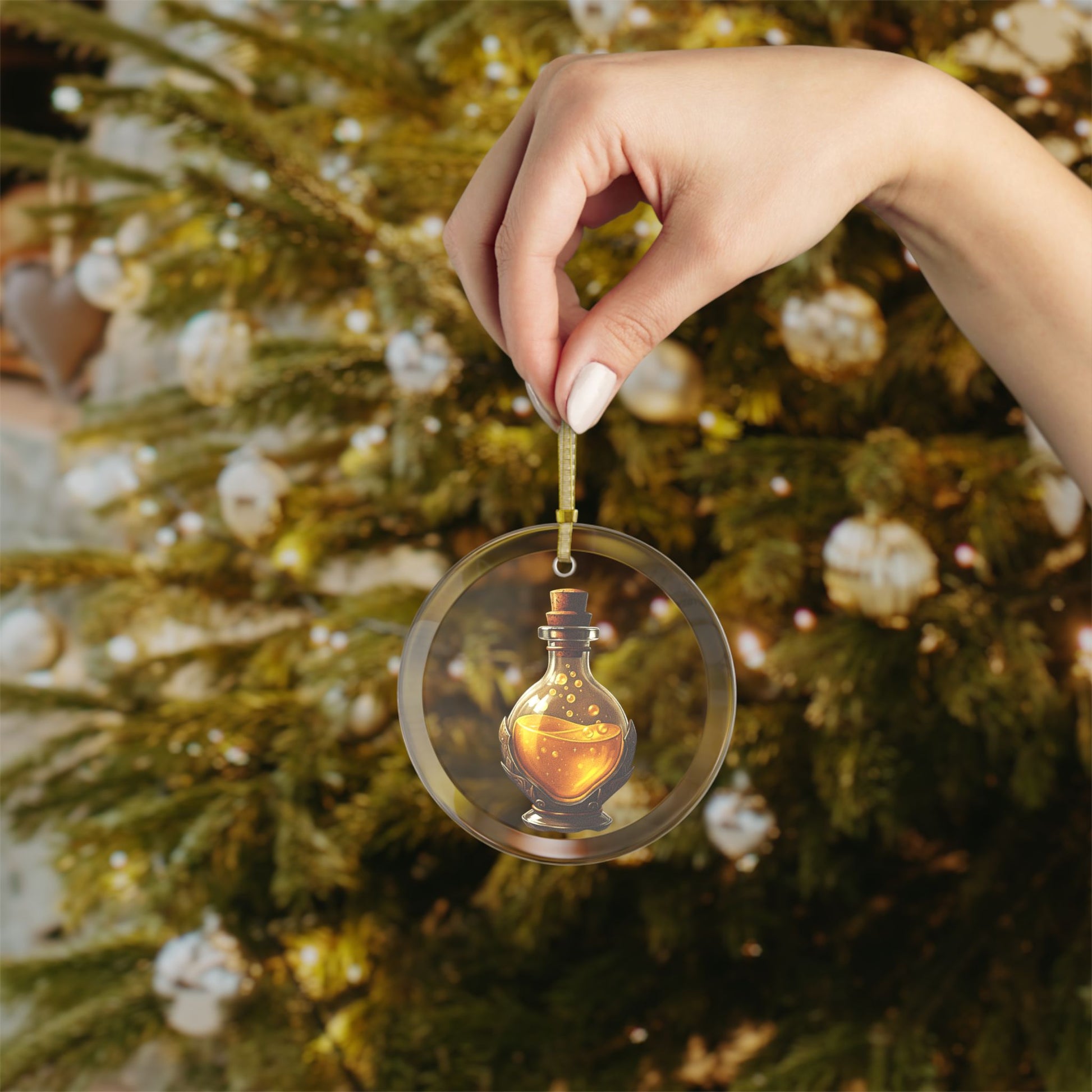 Glass Full Heal Potion Ornaments