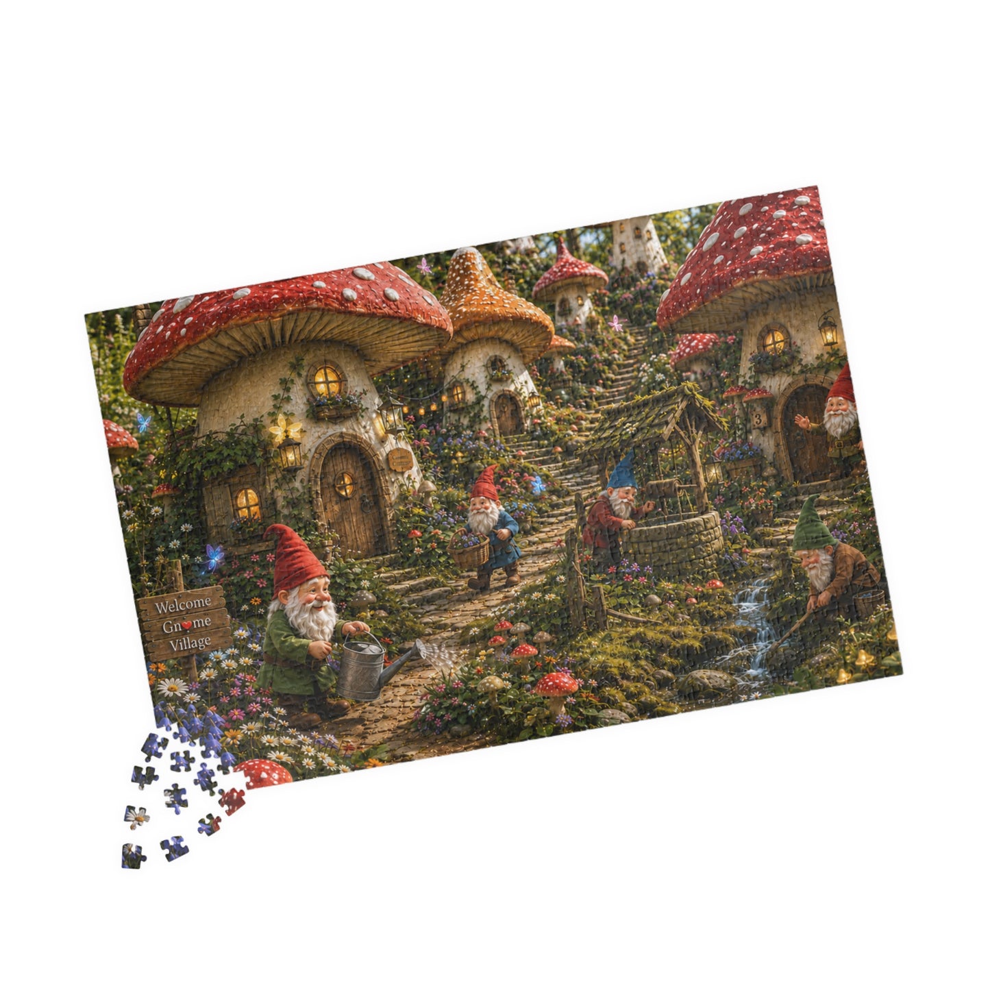 Little Red Roofs Puzzle (110, 252, 520, 1014-piece)