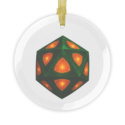 Glass Die of Diligence Ornaments