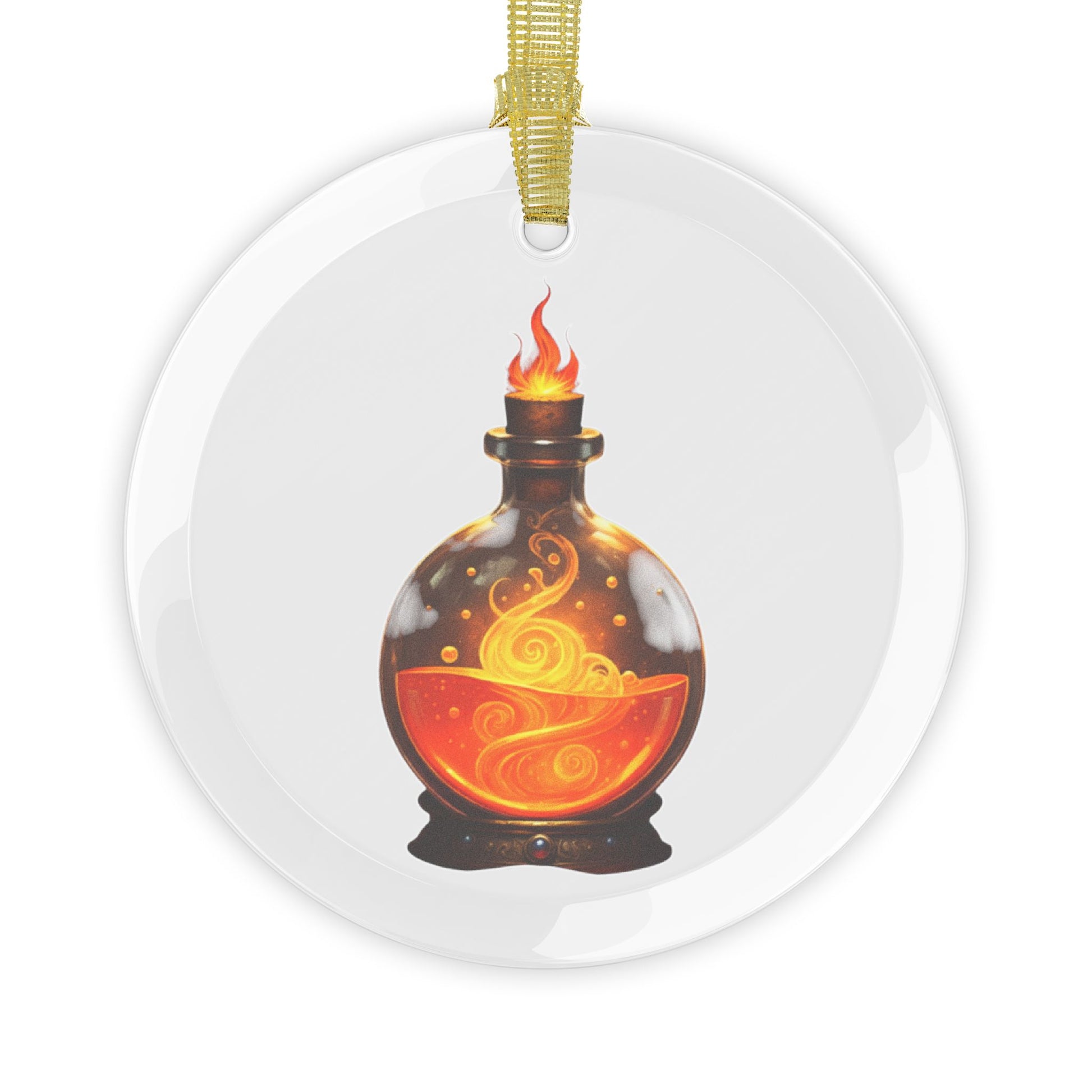 Glass Fire Potion Ornaments