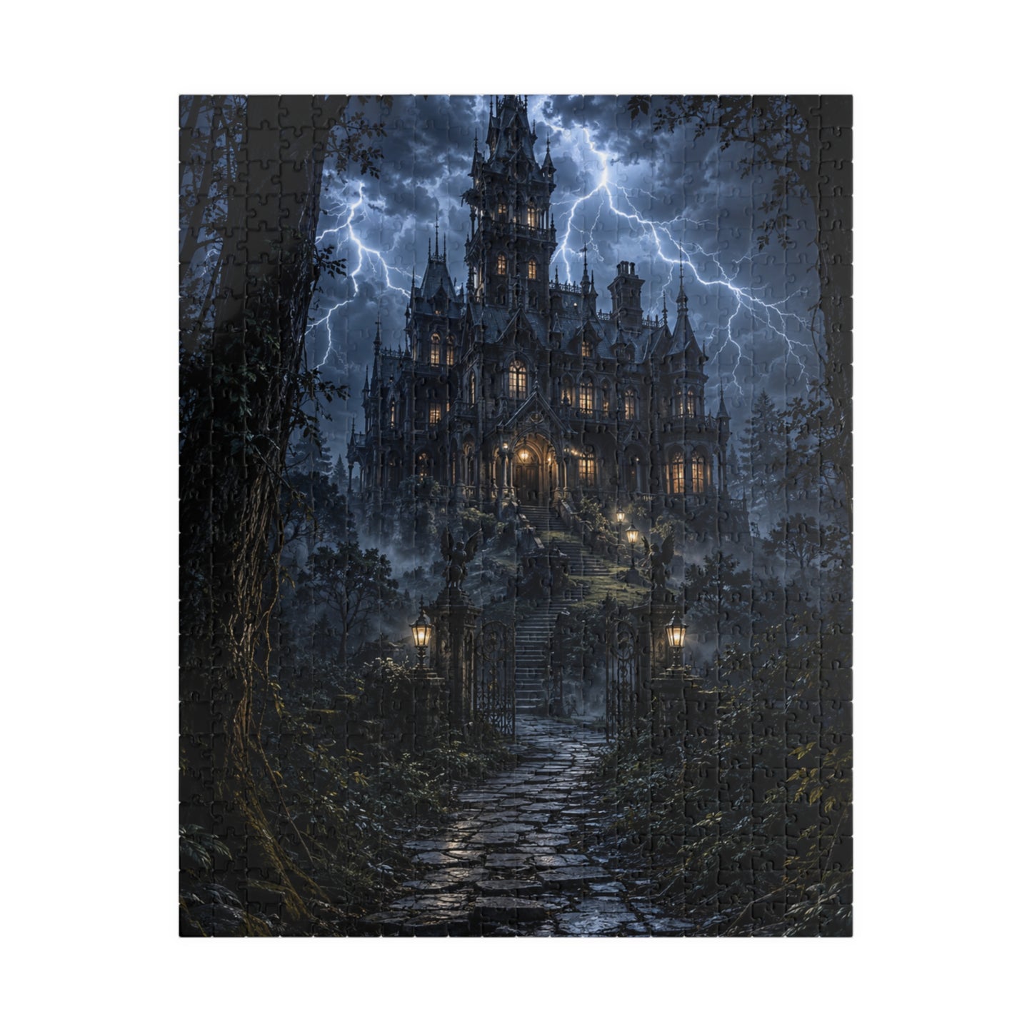 A Light In The Manor Puzzle (110, 252, 520, 1014-piece)