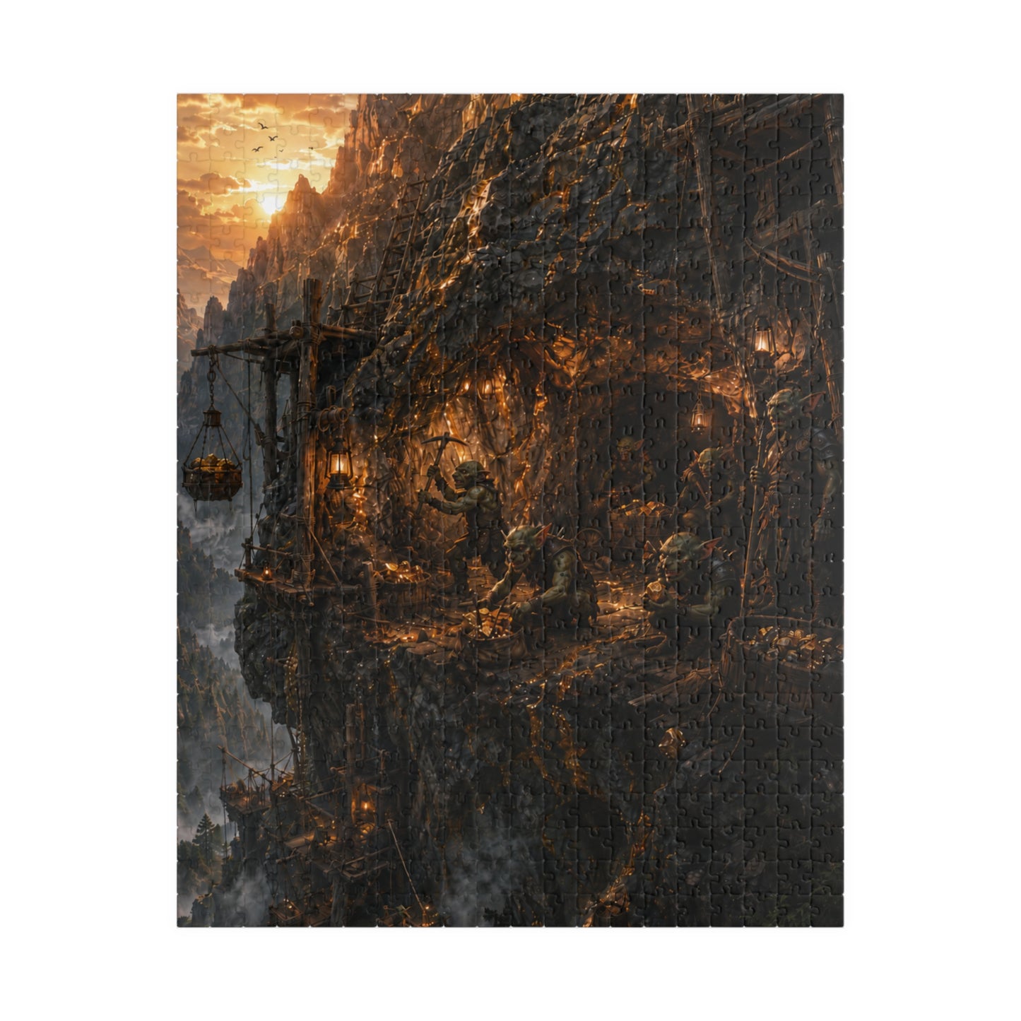 The Golden Vein Puzzle (110, 252, 520, 1014-piece)