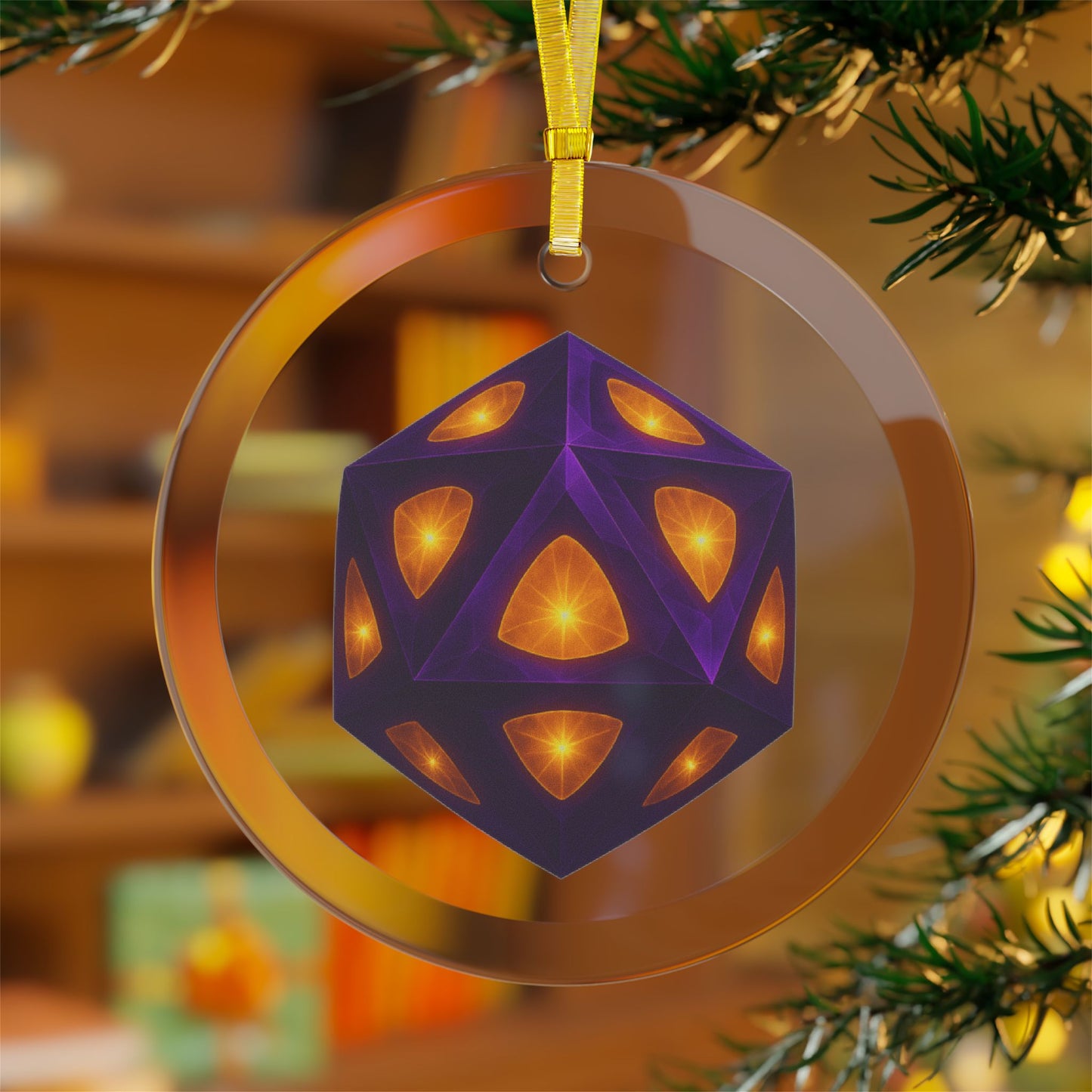 Glass Die of Persistence Ornaments