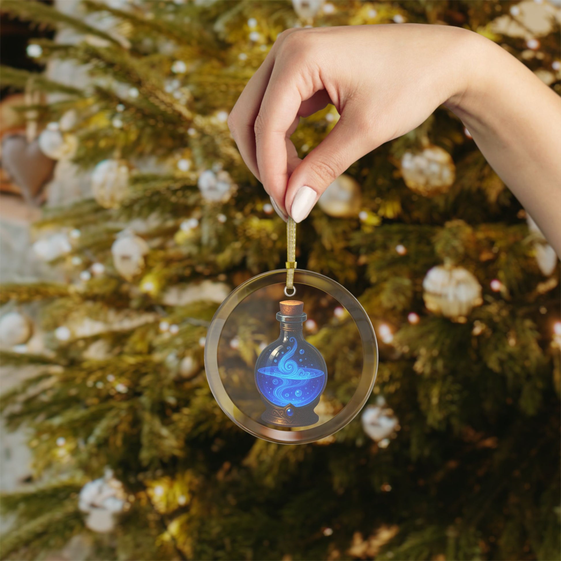 Glass Mana Ornaments