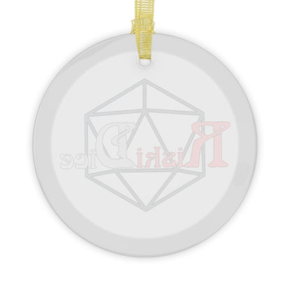 Glass Riski Dice Ornaments