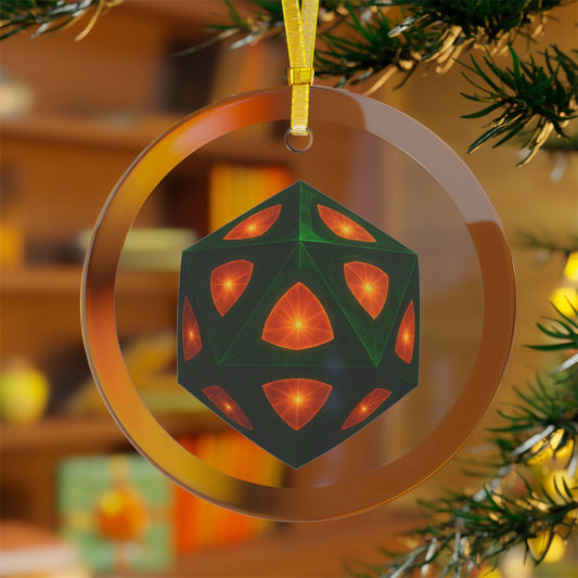 Glass Die of Diligence Ornaments