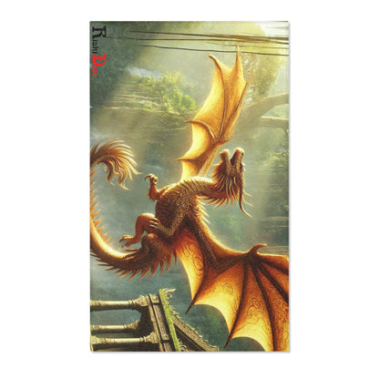 The Golden Scale Watcher Area Rug
