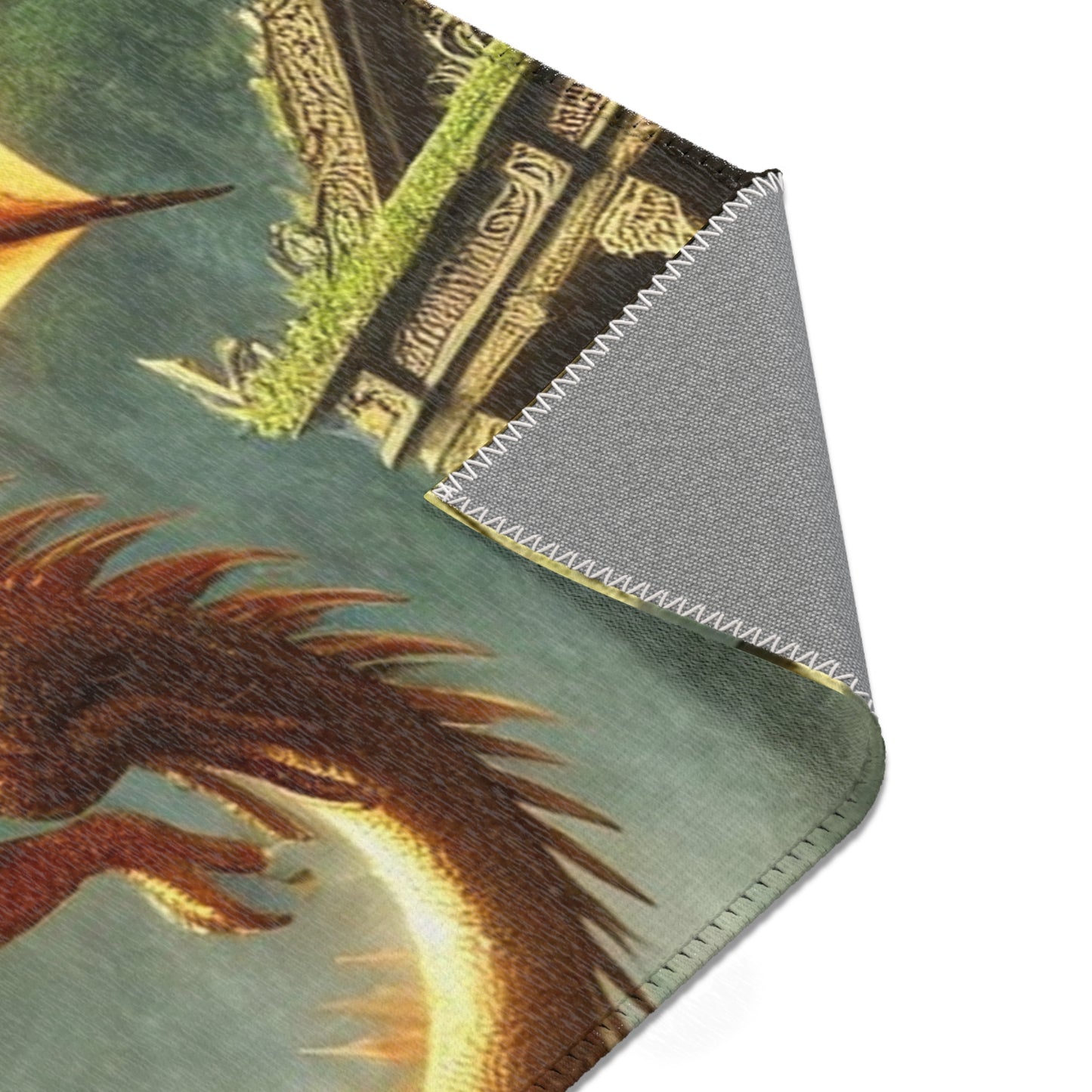 The Golden Scale Watcher Area Rug