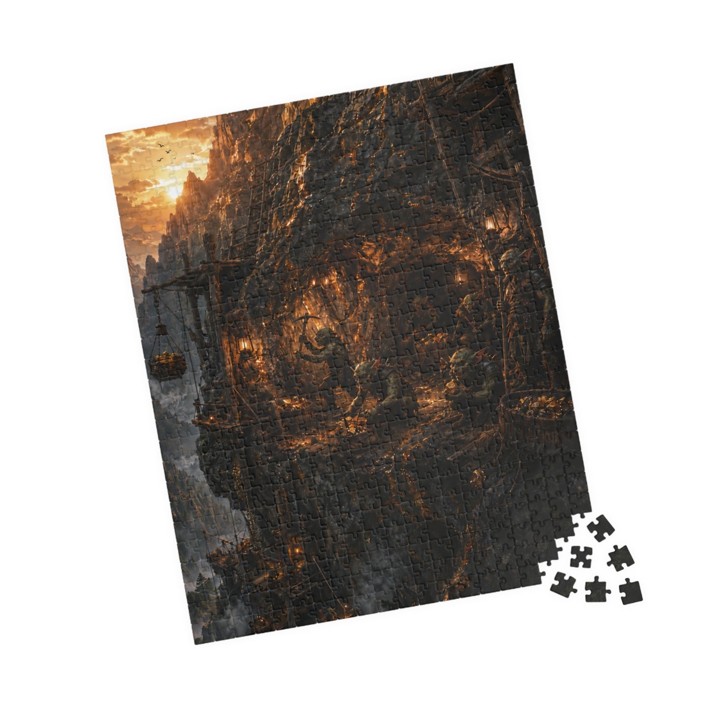 The Golden Vein Puzzle (110, 252, 520, 1014-piece)
