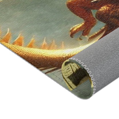 The Golden Scale Watcher Area Rug