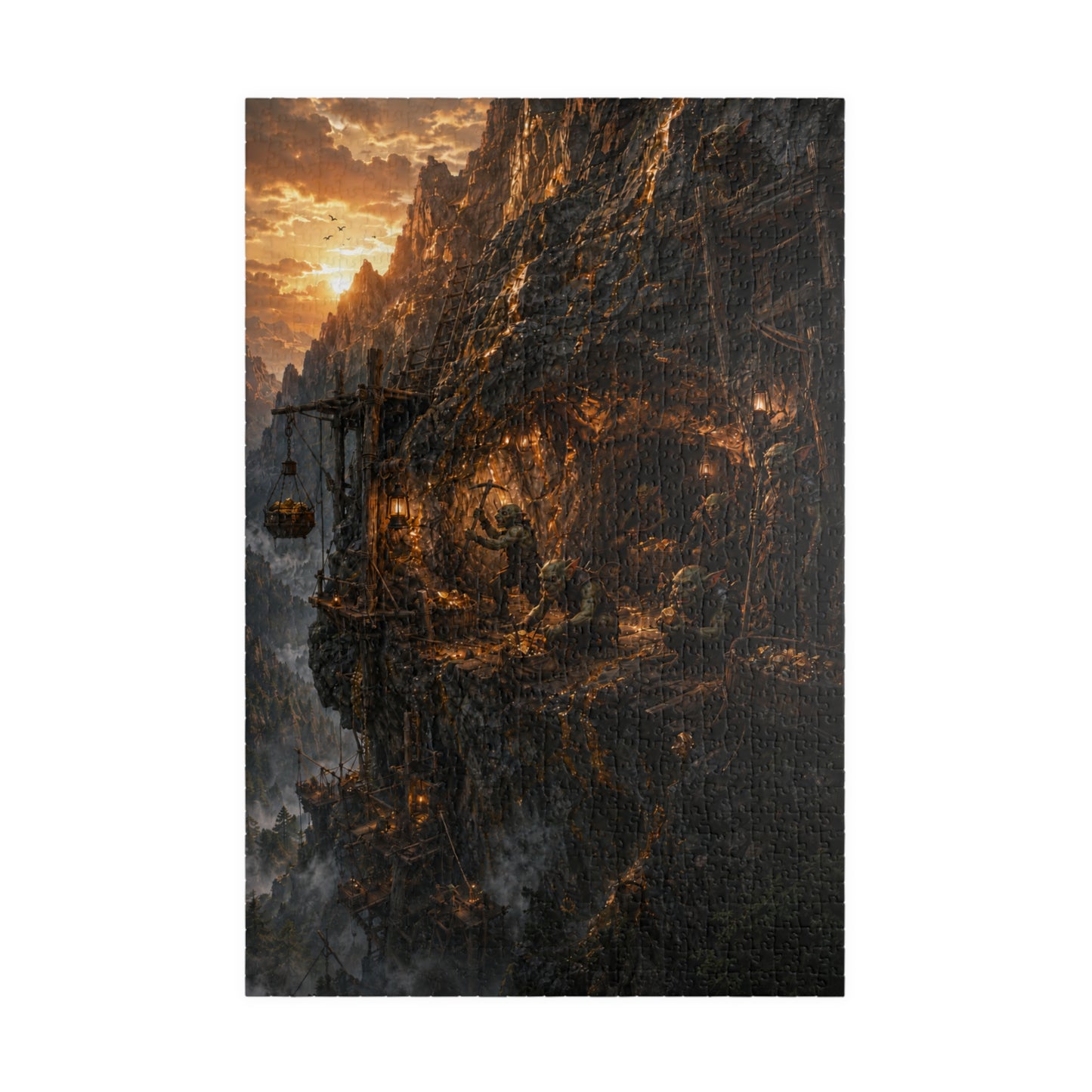 The Golden Vein Puzzle (110, 252, 520, 1014-piece)