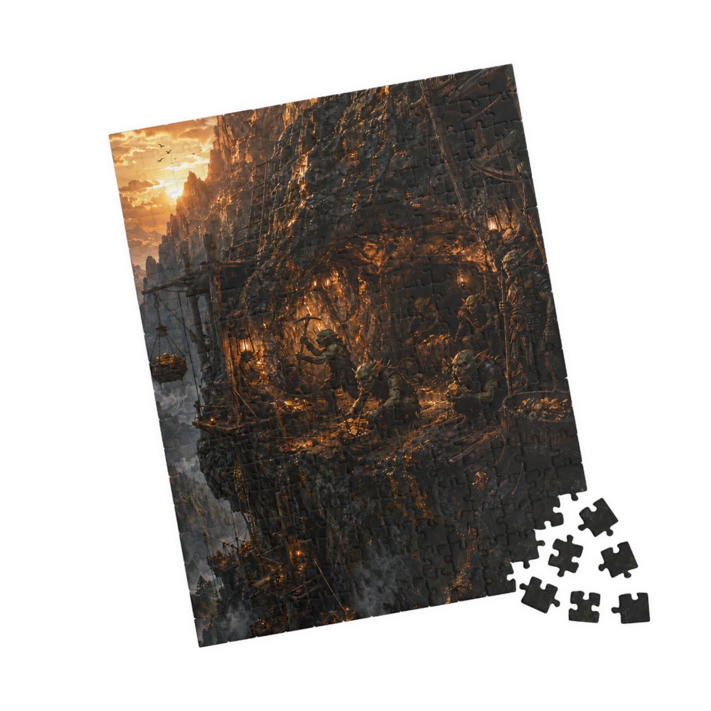 The Golden Vein Puzzle (110, 252, 520, 1014-piece)