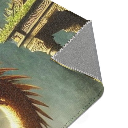 The Golden Scale Watcher Area Rug