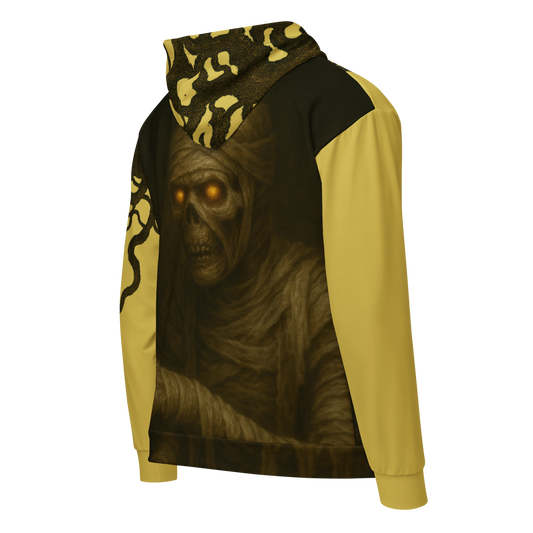 Yellow Mummy Zip-up Hoodie product mockup